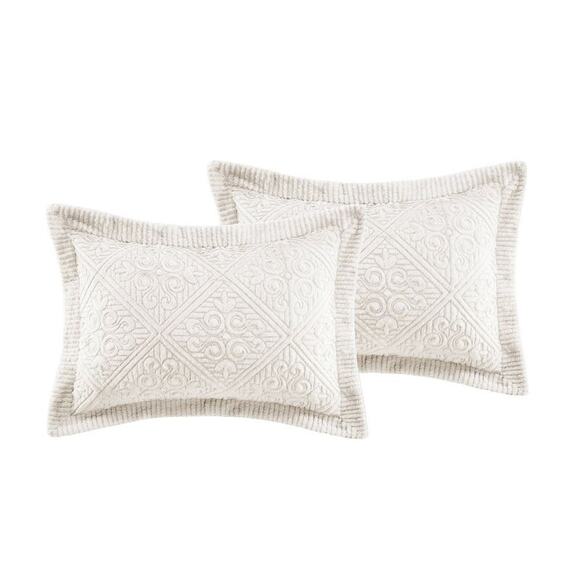 VCNY 3pc Westland Quilted Plush Bedspread Set Gray Full/Queen Open Box - Picture 4 of 6